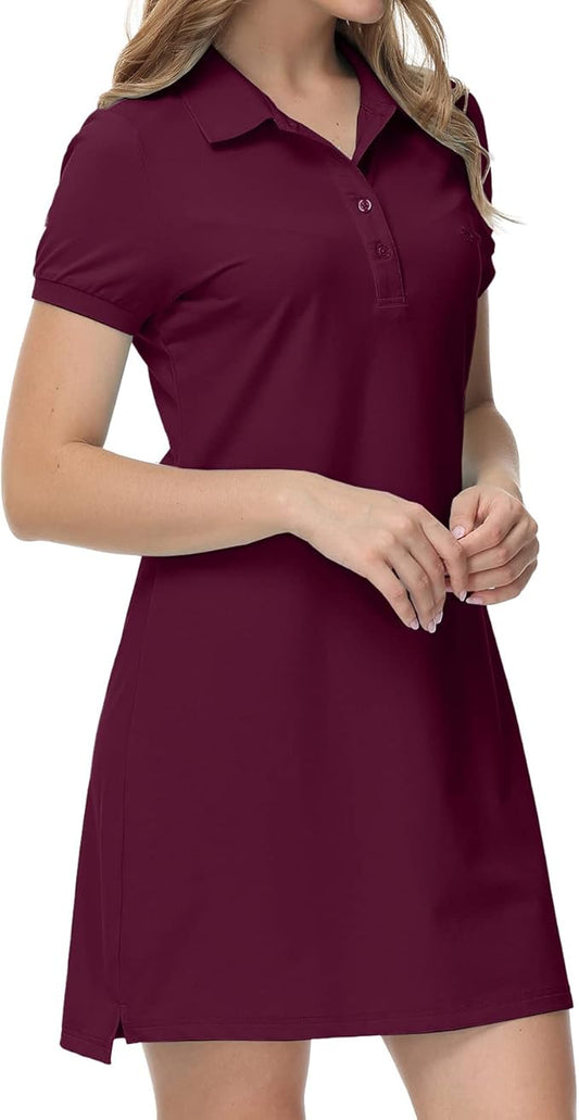 Vestido de Polo Mujer Manga Corta
